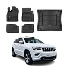 Fits 2013-2015 Jeep Grand Cherokee Premium Floor Mats Cargo Liner Full Set