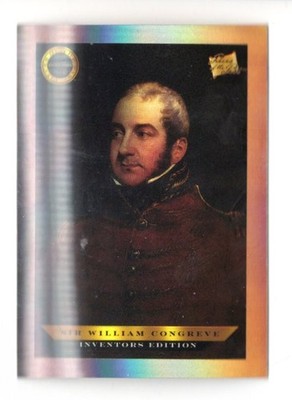 2025 Pieces of the Past Inventors Edition Sir William Congreve Base Card #B-548