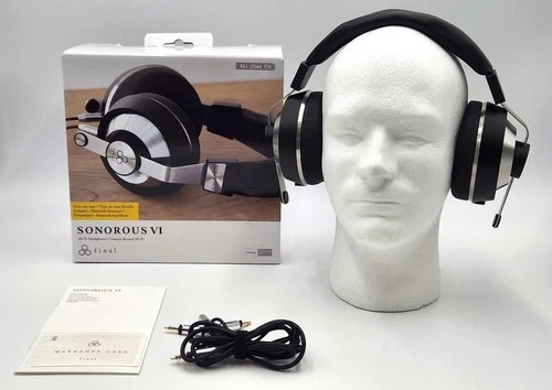 Final Audio Sonorous VI Hi-Fi Over-Ear Dynamic Headphones (Black/Silver)