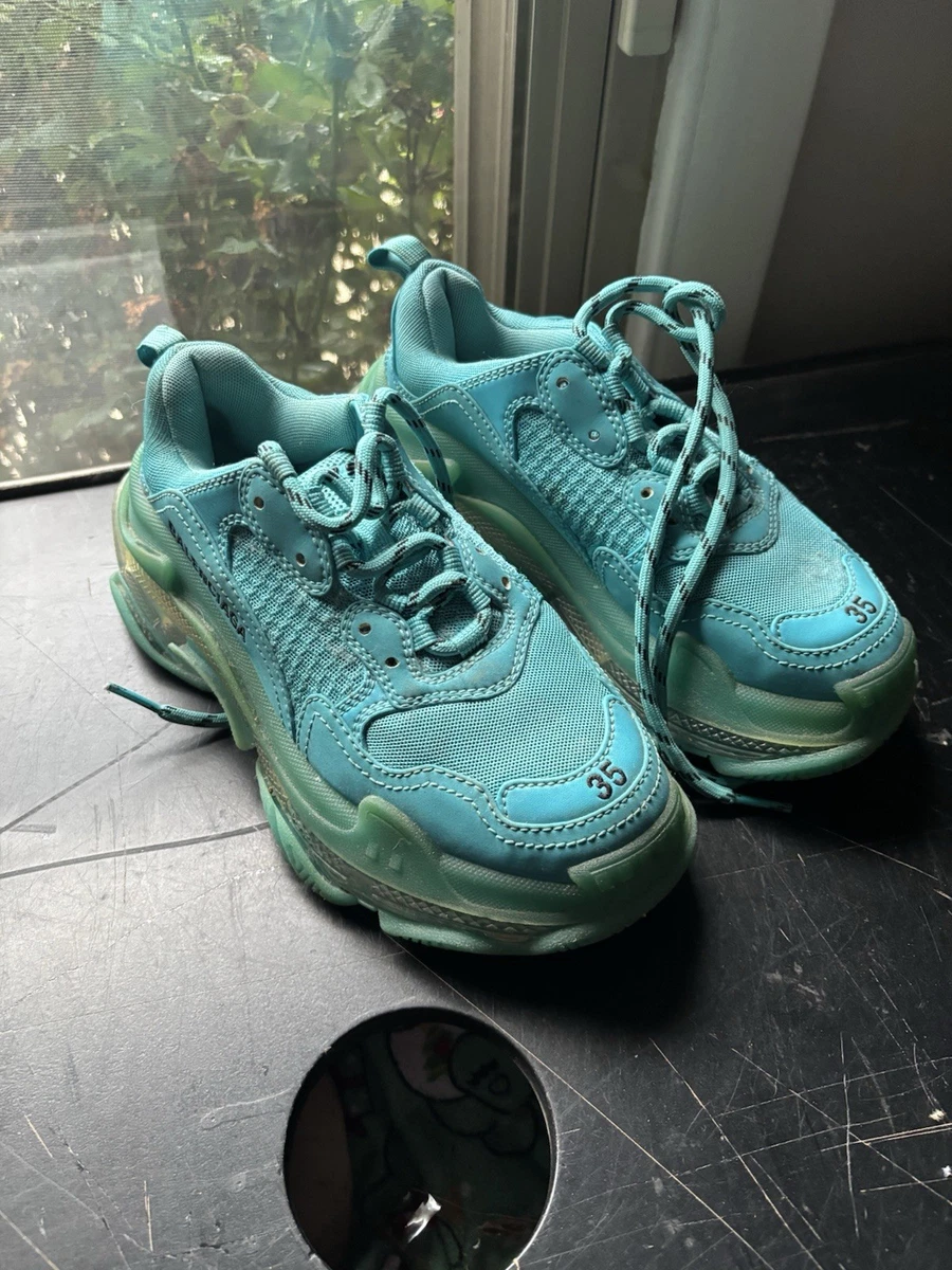 Balenciaga Triple S Sneaker Clear Sole - Blue for sale | eBay