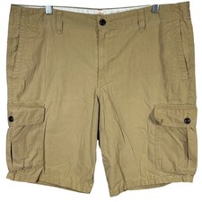 Dockers Mens Khaki Cargo Shorts Size 38 Flat Front Pockets Casual Summer