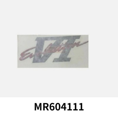 Genuine Mitsubishi Lancer EVO 6 CP9A Decal Sticker EVOLUTION VI MR604111