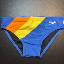 Speedo Men's / Youth Swim Briefs Bathing Suit Euro Brazilian Size 30 Vibrant