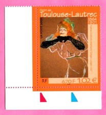 FRANCE - 2001 - YT3421**MNH - CdF -SERIE ARTISTIQUE - TOULOUSE LAUTREC - COTE 4€