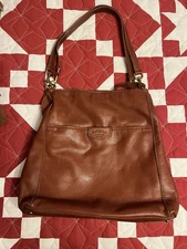 Nice American Leather Co Genuine Leather Multi Compartment Purse Light Brown