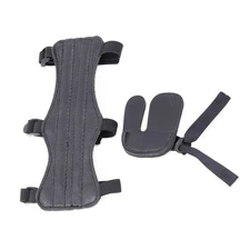 1Set Portable Finger Protector and Arm Guard for Archery Shooting Accessories