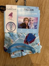 New Cuddl Duds Disney Frozen girls' 2-piece thermal set in size 5T.