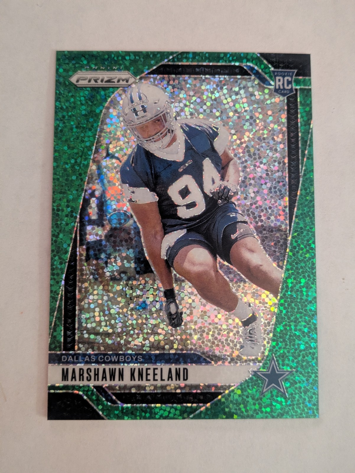 Marshawn Kneeland Panini Prizm #373 Green Sparkle