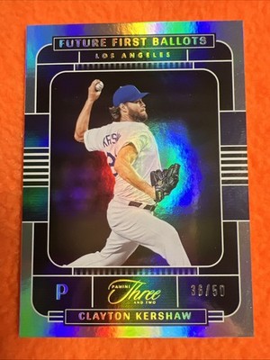 2022 Panini Three and Two Clayton Kershaw Future First Ballots #FFB-6 GOLD /50