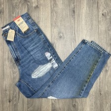 Levi  s High-Waisted Mom Jeans Size 30x27 Womens Blue Denim