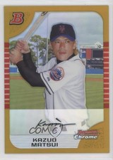 2005 Bowman Chrome Gold Refractor 41/50 Kazuo Matsui #51 6m1