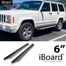 APS Running Board Polished 6" Fit Jeep Cherokee 4-Door 84-00