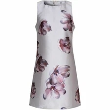 True Decadence Jacquard Shift Dress Grey Orchid Uk 18 LN036 BB 06