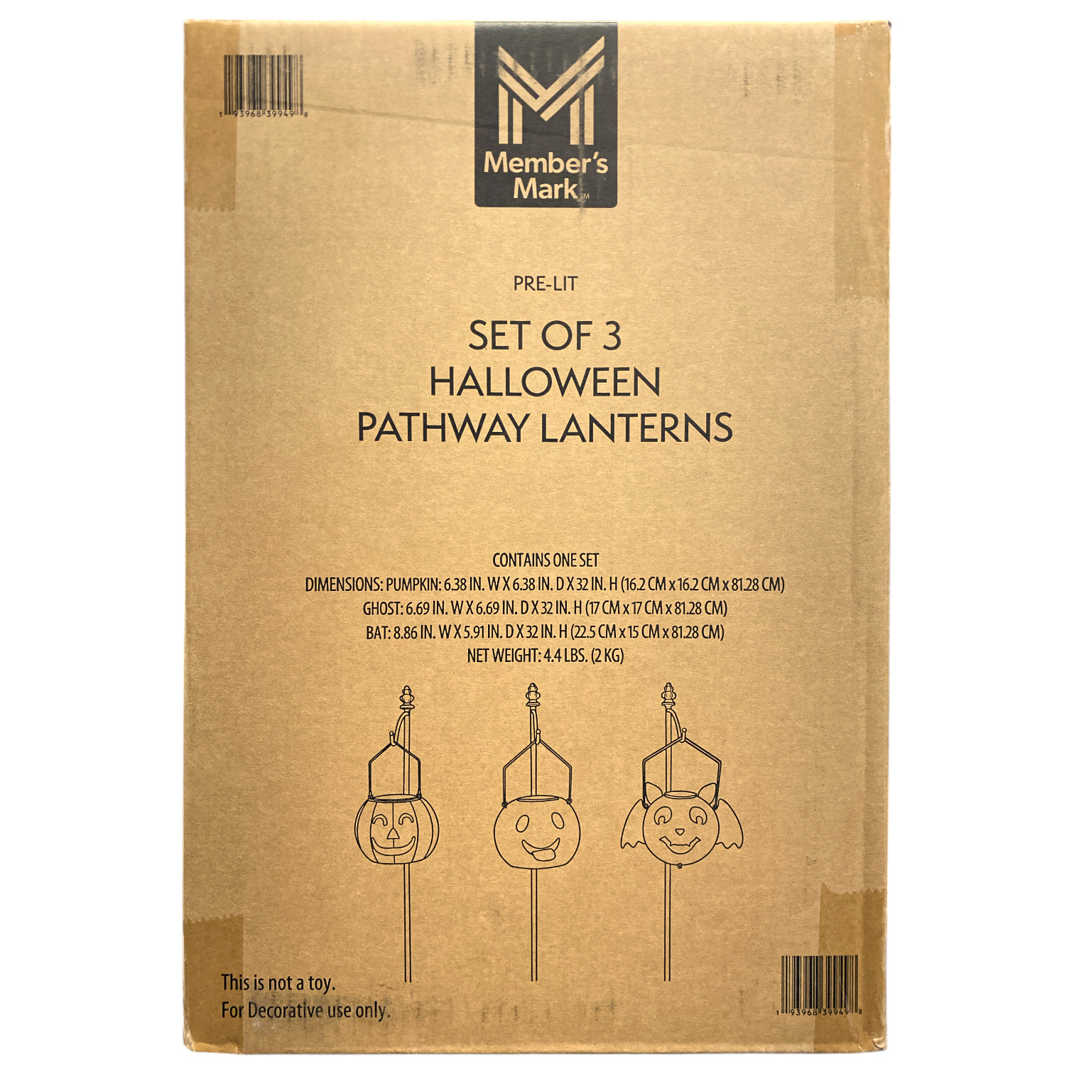 Участники отмечают жуткие газонные столбы со светодиодной подсветкой Solar набор из 3 штук 9990₽