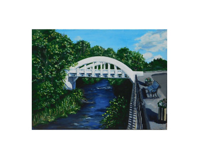 Rainbow Bridge - print of a painting by Julie Miscera Chippewa Fall Wi unmatted