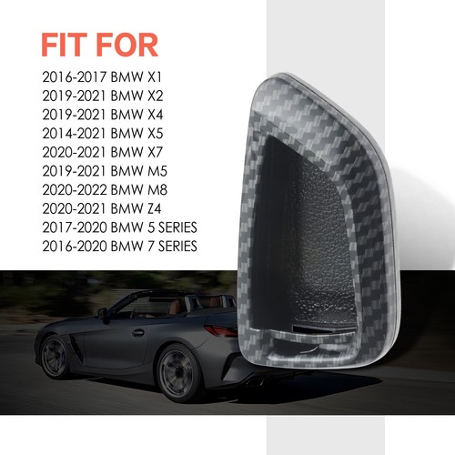 Carbon Fiber Style Smart Key Fob Shell Cover for 2019-2021 BMW X4 - Bild 6 von 7