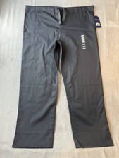 CHEROKEE Scrub Pants Unisex L Gray Cargo 4100 Authentic Drawstring Workwear