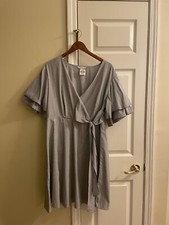 Boutique Striped Wrap Dress