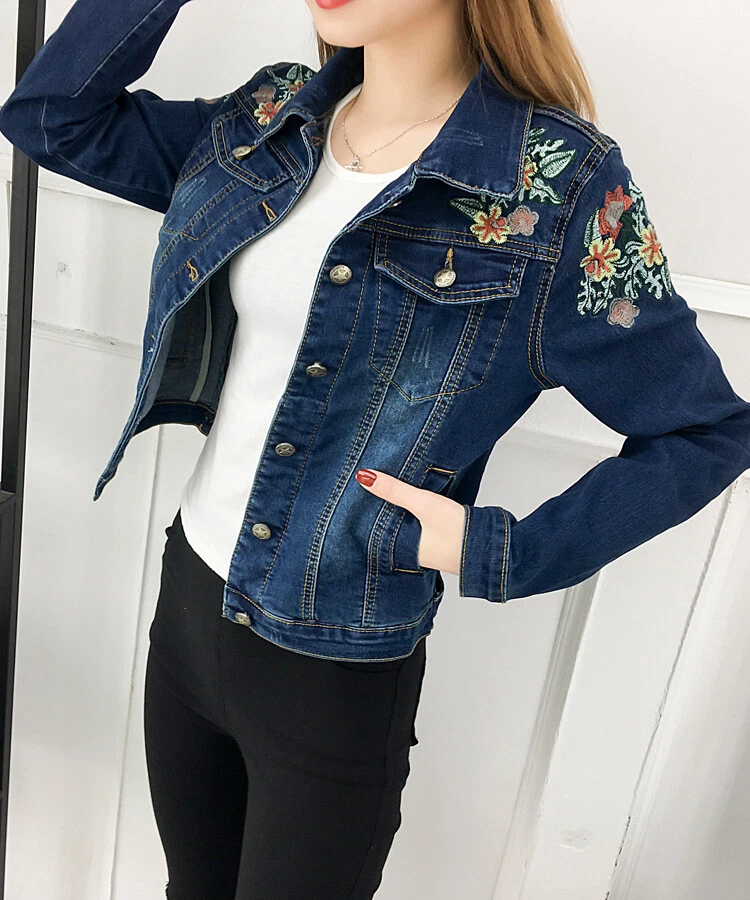 Revivify Denim Designer Jacket Camo Floral | CLARA ROSE BOUTIQUE