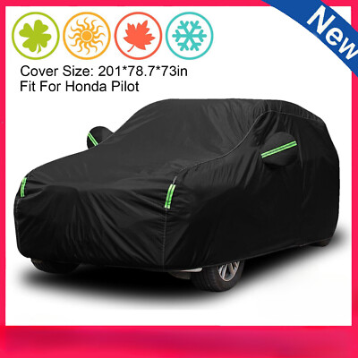For Honda Pilot Full Car Cover Outdoor Waterproof Sun All Weather Protection