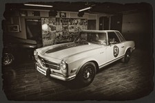 Cars vilner mercedes benz w113 tuning Desk Mat Stitched