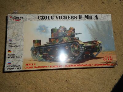 Mirage British Vickers E MK Tank Model Kit in Sealed Box 1/72