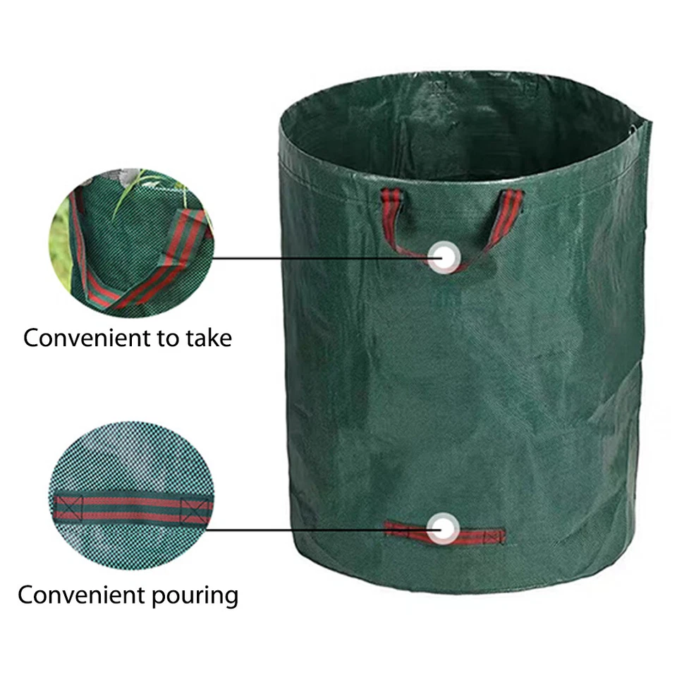 272L LITER GARTENSACK LAUBSACK RASENSACK GARTENABFALLSACK GARTENTASCHE 67*76CM L - Bild 2 von 4
