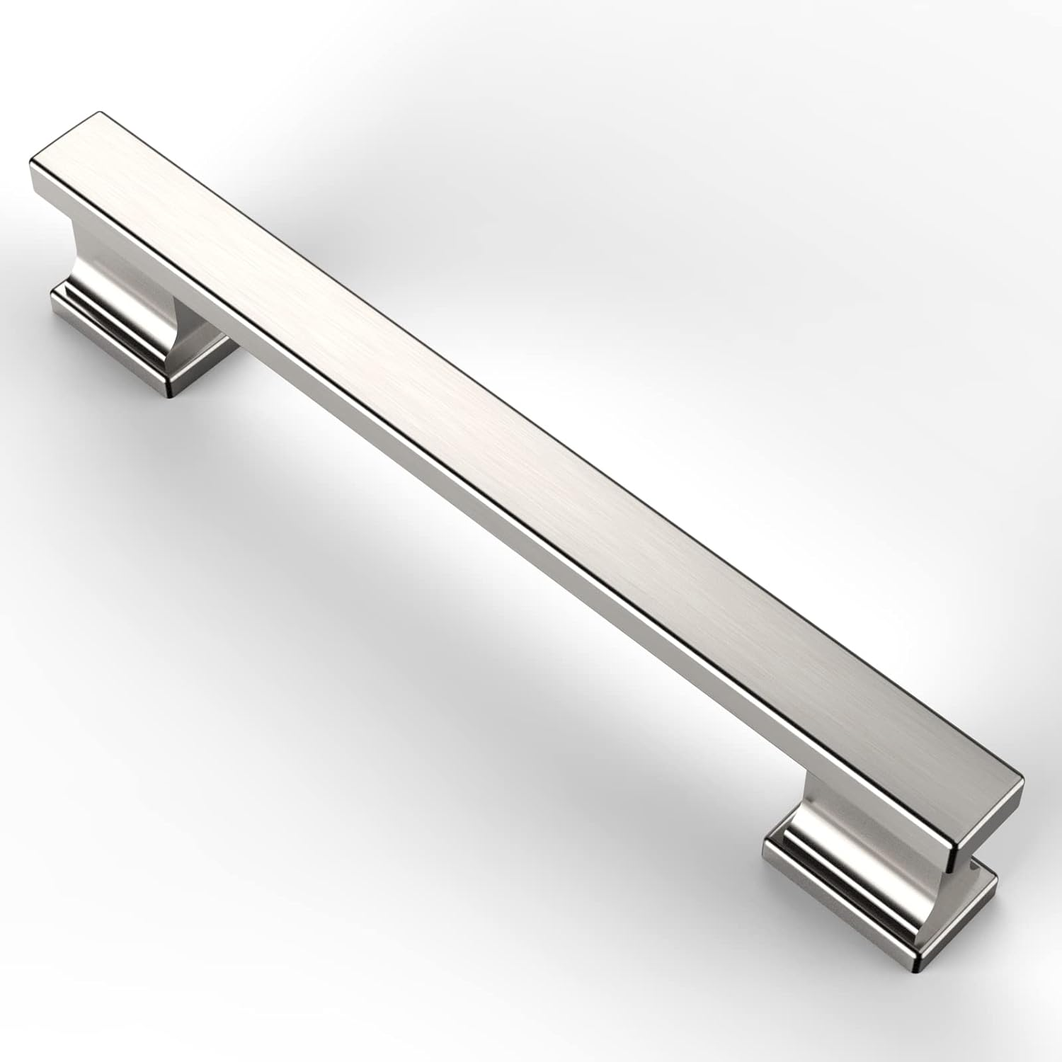 6 Pack 5 Inch(128Mm) Brushed Satin Nickel Kitchen Cabinet Handles, Cabinet Pulls