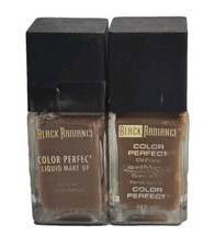 BLACK RADIANCE Color Perfect Liquid Foundation 8412 Cashmere 1oz Ea 2pcs New 