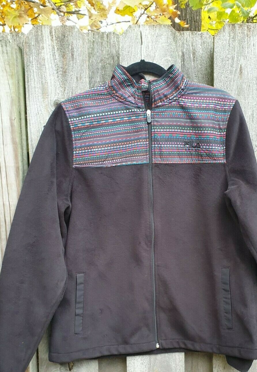 Giacca sportiva Fila pile donna grande poliestere pelliccia sintetica