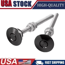 2X Push Button Quick Release Hood Bonnet Pins Lock Clip Car Bumper Latch Kit