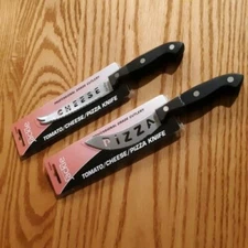 Lot of 2 Jackie Stainless Steel Tomato~Cheese~Pizza Knives Professional Grade