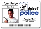 AXEL FOLEY BEVERLY HILLS COP NAME BADGE HALLOWEEN COSTUME PIN COSPLAY PROP