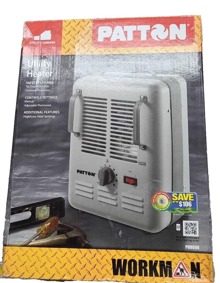 PATTON Electric Utility Heater 1500 WATT Portable PUH680, for sale online |  eBay
