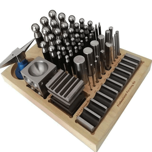 BRAND NEW DOMING DAPPING TOOL BLOCK PUNCH SET | RELIABLE FORMING SHAPING KIT - Picture 4 of 4