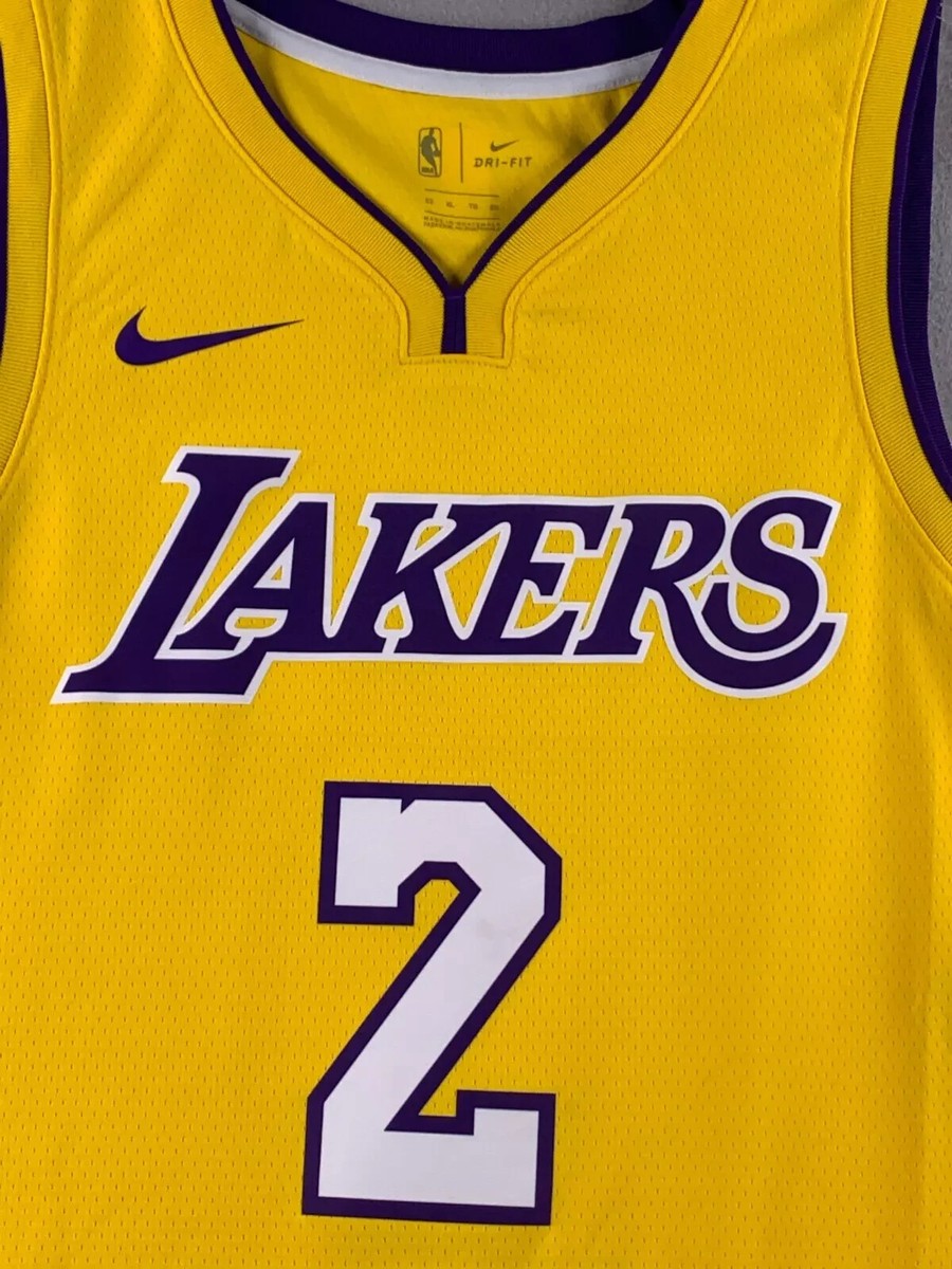 Nike レイカーズ ユニフォーム Lonzo Ball ロンゾ ボール Men's Los Angeles Lakers Lonzo Ball Nike Gold Replica