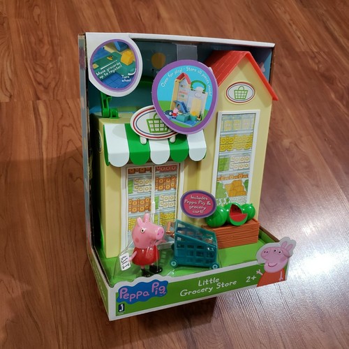 PEPPA PIG & Friends Adventures Figure Play Set LITTLE GROCERY STORE + Cart new - Picture 2 of 11