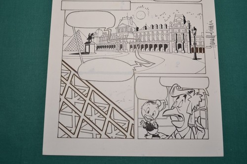 Lara Molinari Original Comic Art Tavola Originale # 33 ZIO PAPERONE E IL CODICE - Picture 3 of 3