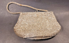 VTG Beaded Evening Bag Purse 8in x 5in As is See pics