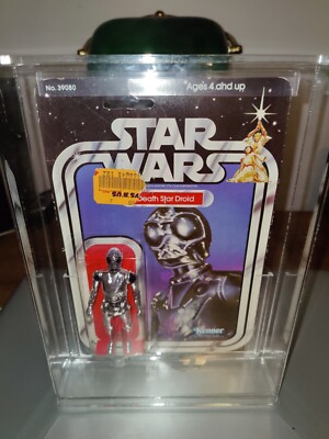 Vintage Kenner Star Wars Death Star Droid figure moc 21 back.a Pure GEM.