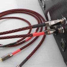 Pair Professional HIFI Audio Grade RCA Cable Male plug cord A53 0.5m-5m