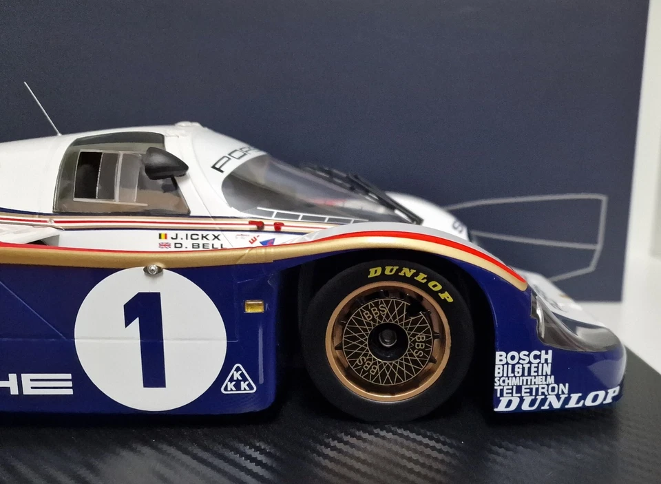 MODELLO AUTO SCALA 1:12 TRUE SCALE TSM PORSCHE 956 ICKX WINNER 24H LE MANS 1982 - Immagine 4 di 4