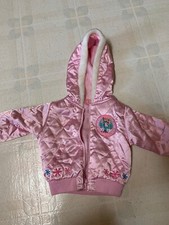 Vintage 2004 Strawberry Shortcake Embroidered Pink Satin 18 Mo Baby Ski Jacket