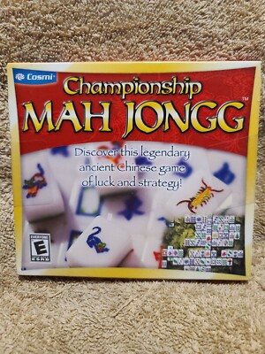 Shelf62J VINTAGE PC GAME/SOFTWARE~ Championship mah jongg