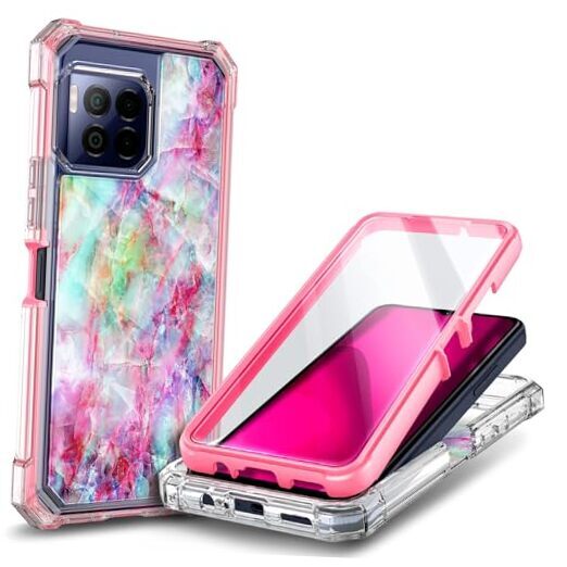 NZND Designed for T-Mobile REVVL 7 PRO 5G Case with Marble Design Fantasy