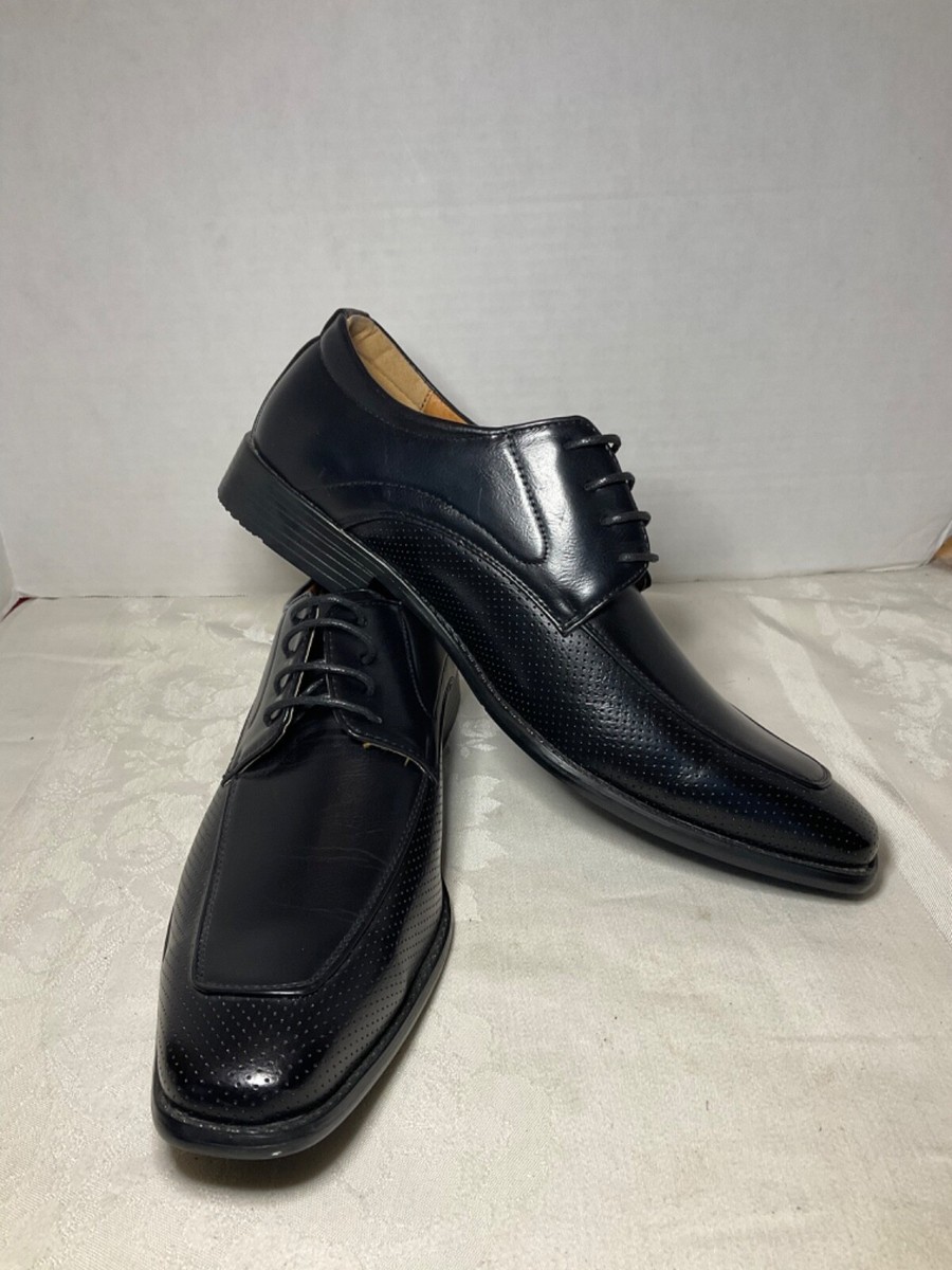 Henry Ferrera Men's Black Dress Shoes, Size 12, NEW CONDITION