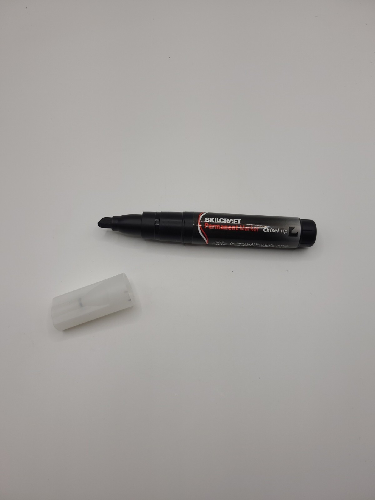 Skilcraft Large Permanent Markers, Chisel Tip, Black. 12 Pack, Brand New, S2
