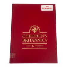 Vintage 4th edition Childrens Britannica encyclopaedia red book. Ex-Lib Vol 12
