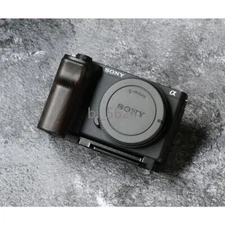 Wooden Hand Grip Quick Release L Plate Bracket fr Sony ZV-E10 II M2 Camera Clamp