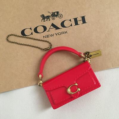 Coach Christmas Ornament Charm Novelty Tabby Handbag Red Not for